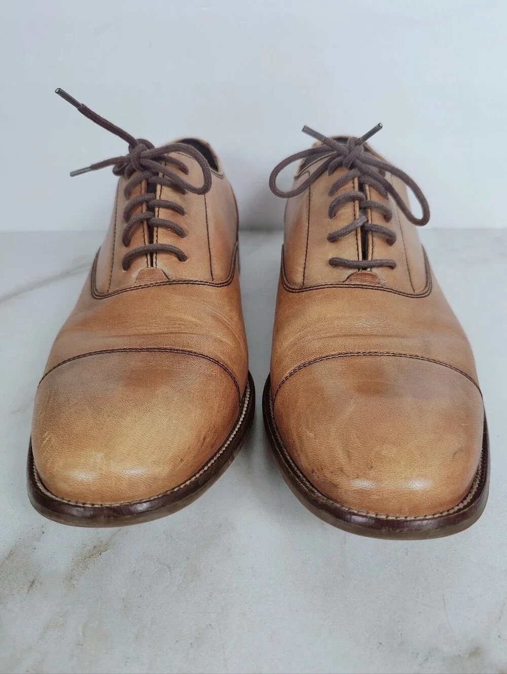 Cole Haan Williams Cap Toe Oxford Dress Shoes, British Tan, Sz 11